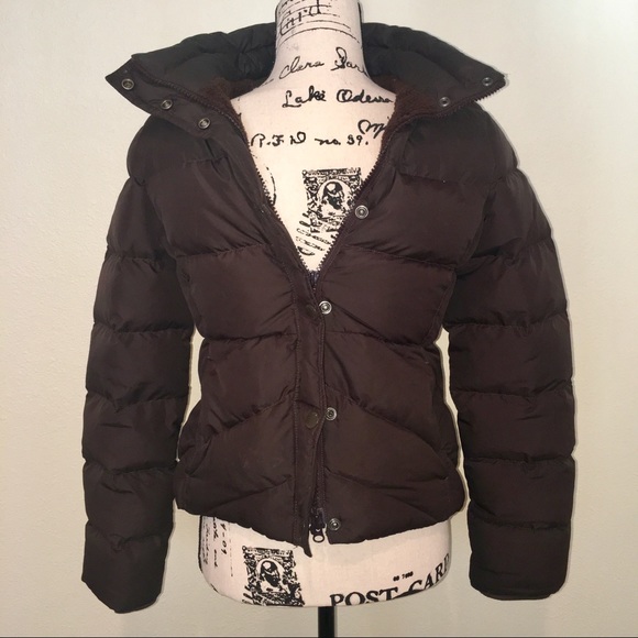 J. Crew Jackets & Blazers - J Crew Down Fill Puffer Jacket -Brown S